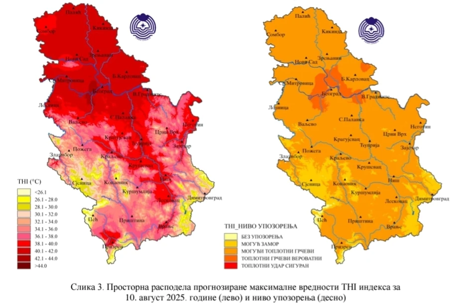 THI indeks za 10. avgust