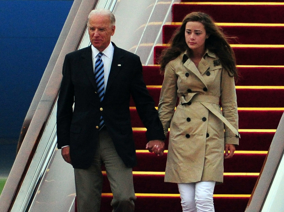 Ashely Biden ze swoim ojcem w 2011 roku