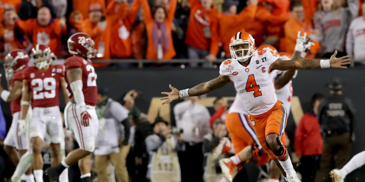 Clemson wins national championship, stunning Alabama with touchdown in final seconds