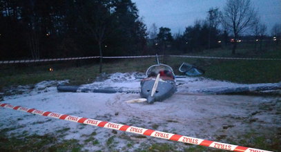 Katastrofa małego samolotu w Olsztynie. Maszyna runęła z nieba i roztrzaskała się o ziemię