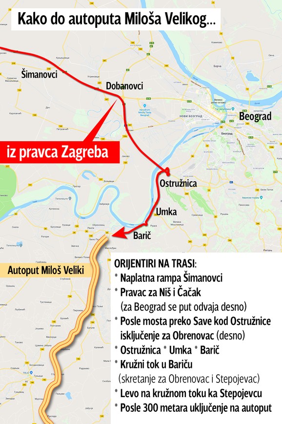 Uključenje  iz pravca Zagreba