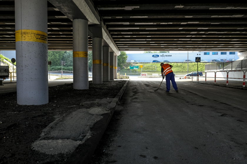 Katowice. Rozlewisko w rejonie zjazdu do Ikea przy al. Roździeńskiego