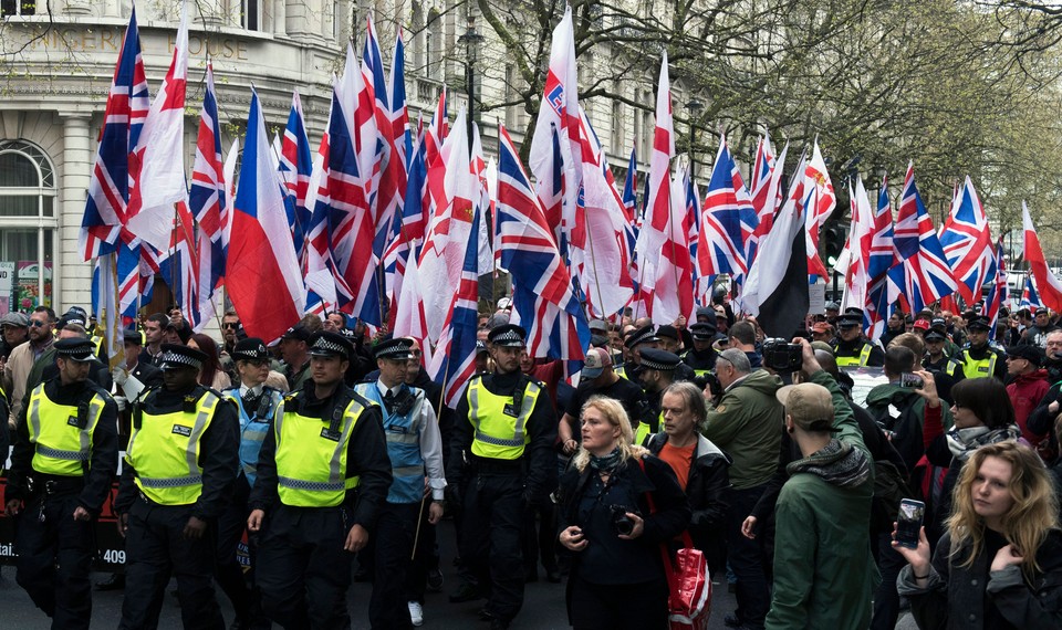 ​Starcia podczas protestów w centrum Londynu. 14 osób aresztowanych