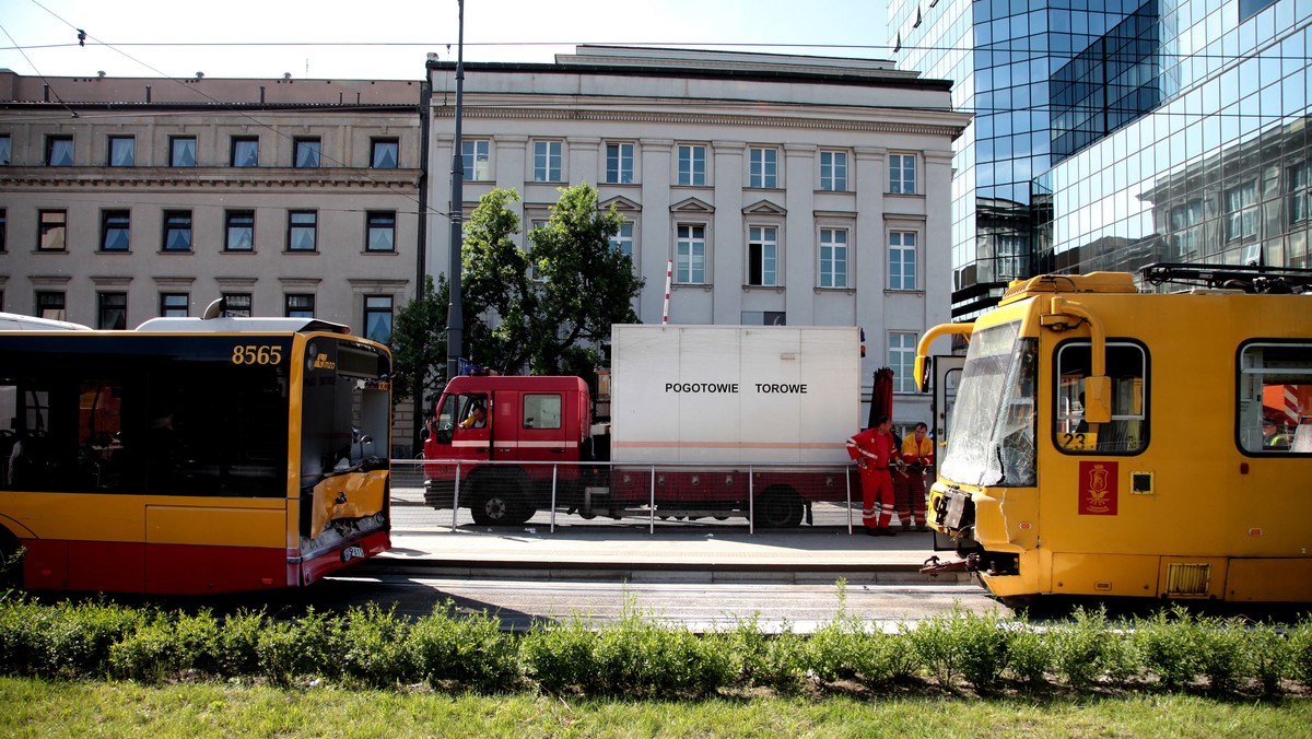 WARSZAWA PLAC BANKOWY WYPADEK