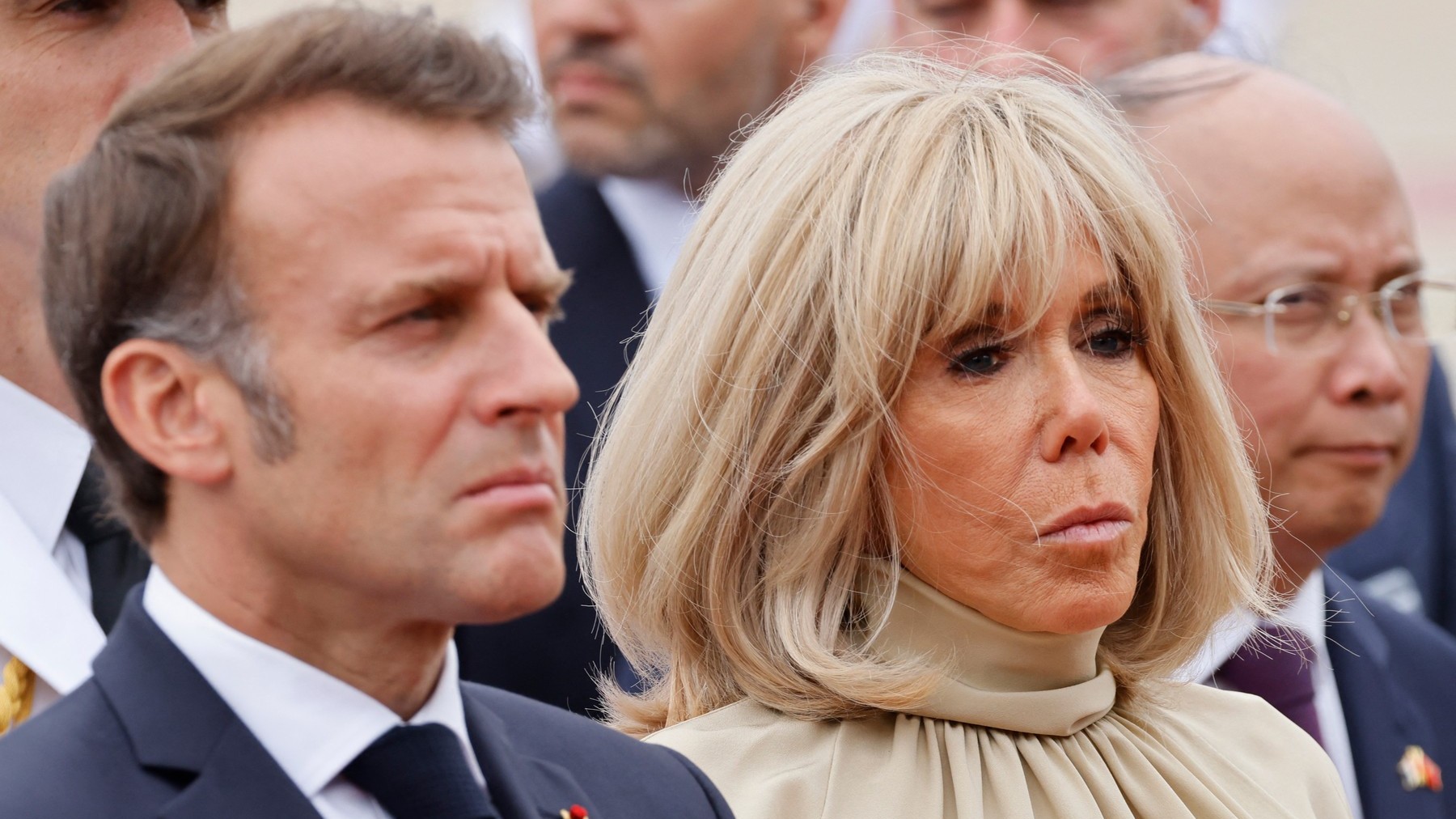 Francúzsky prezident Emmanuel Macron a jeho manželka Brigitte počas pracovnej cesty vo Vietname. Hanoj, 26. 5. 2025.