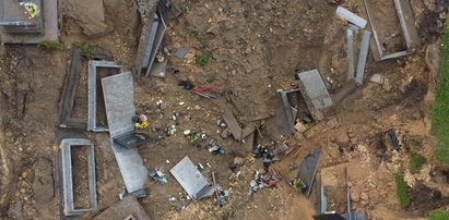 Jest raport na temat osuwiska ziemi na cmentarzu w Trzebini. Pojawił się w nim skomplikowany termin