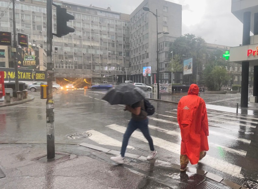 Pljusak u Beogradu