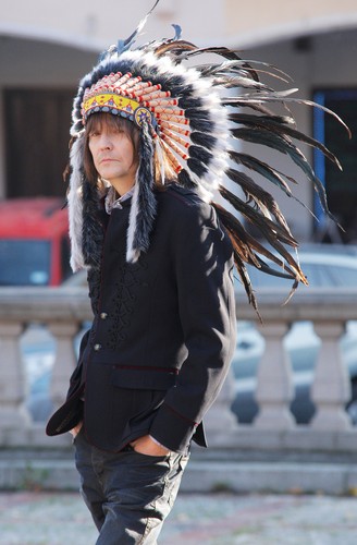 Robert Gawliński na planie teledysku