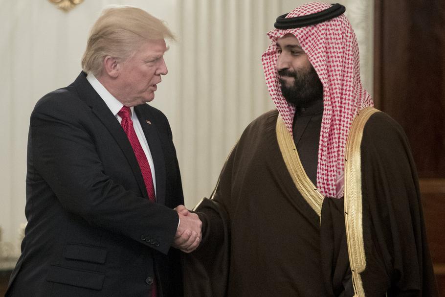 Prezydent Donald Trump i książę Mohammed bin Salman Al Saud z Arabii Saudyjskiej. Obaj na liście „Forbesa”