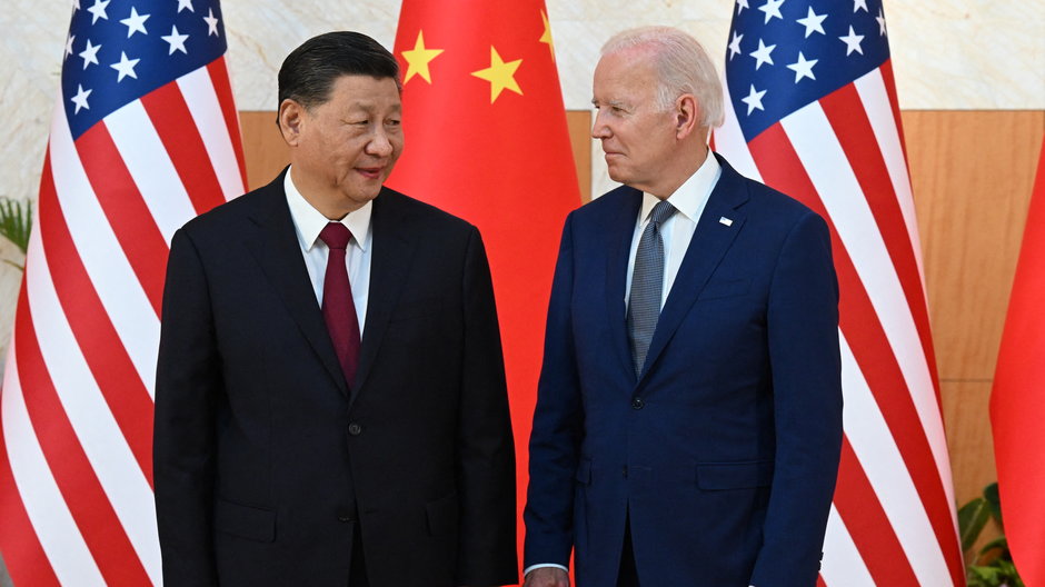 Xi Jinping i Joe Biden podczas szczytu G20 na Bali, listopad 2022 r.