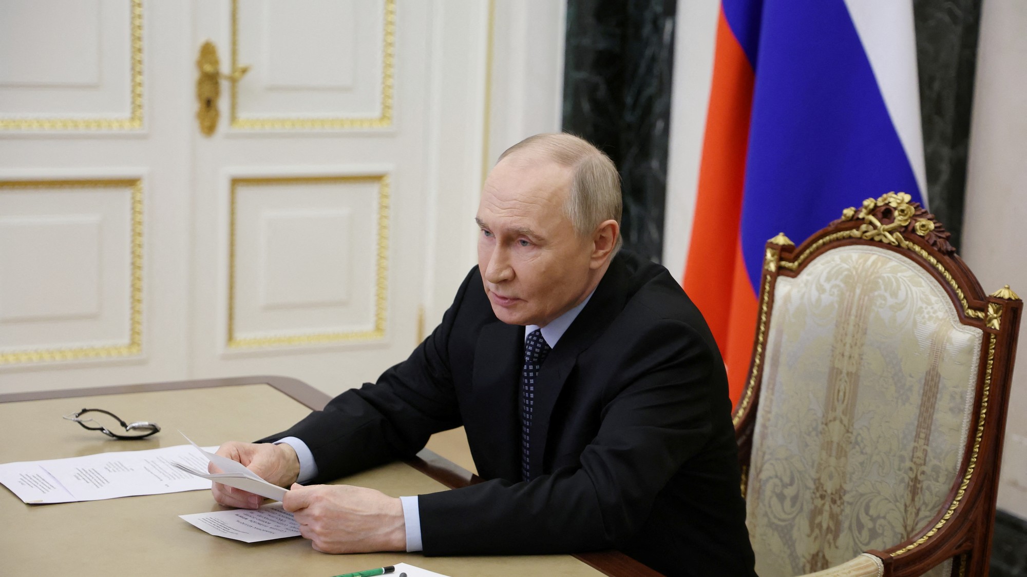 Ruský prezident Vladimir Putin, Sputnik/Alexander Kazakov/REUTERS