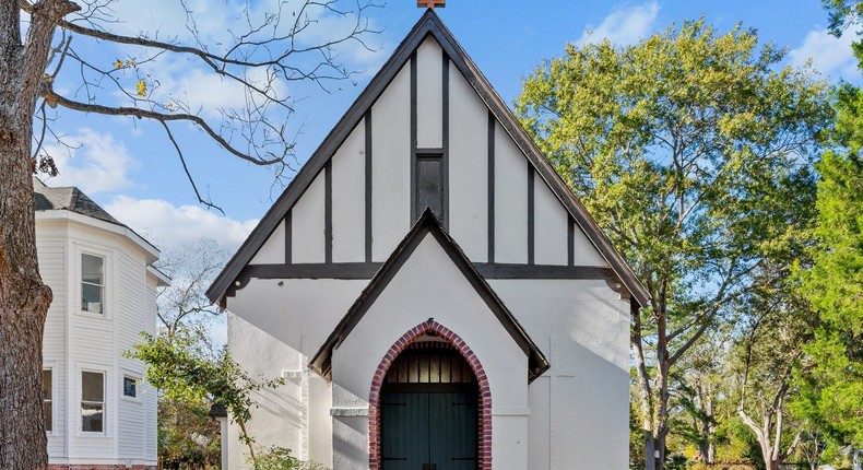 The entrance to the chapel.Lighthouse Visuals