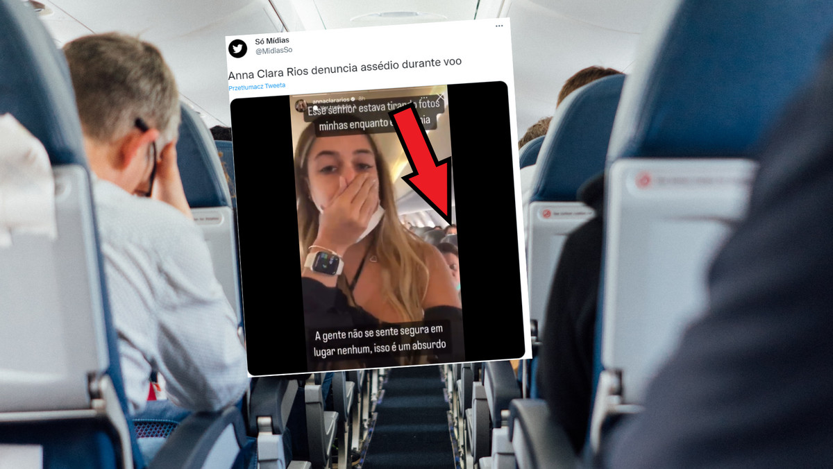 Podczas lotu zasnęła, a mężczyzna obok wyjął telefon i zaczął robić zdjęcia