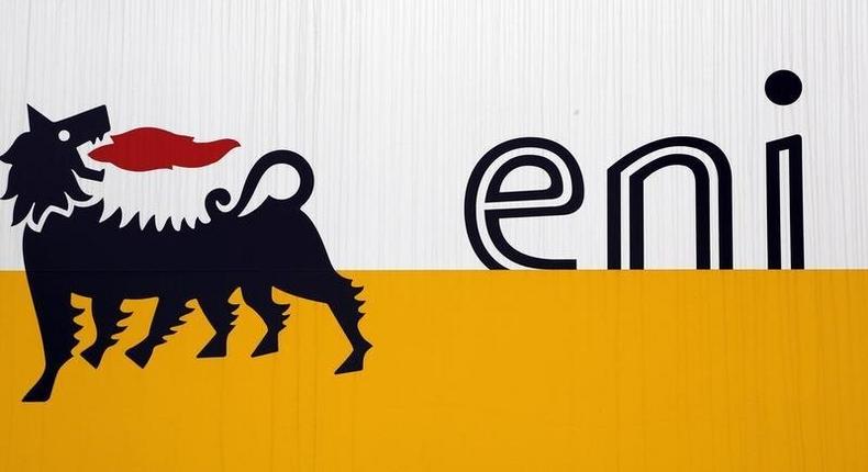 The logo of oil company Eni is pictured at San Donato Milanese near Milan February 5, 2013. 