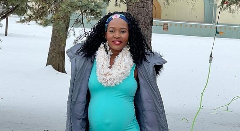 Msupa S shows off baby bump 