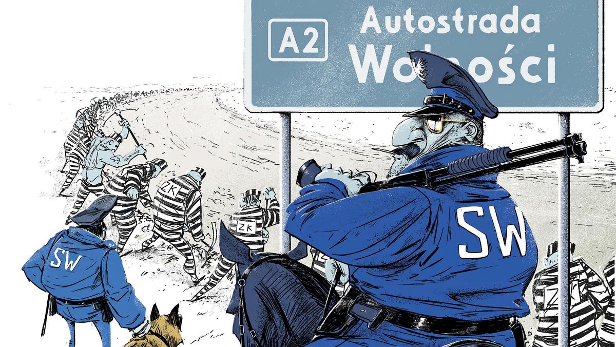 autostrada więźniowie prace społeczne