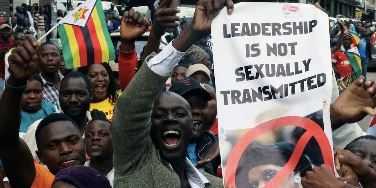 The most powerful photos from the historic anti-Mugabe marches in Zimbabwe