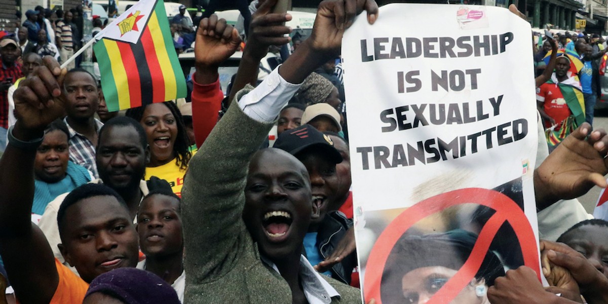 The most powerful photos from the historic anti-Mugabe marches in Zimbabwe