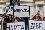 Protest pod hasłem Ani jednej więcej w Warszawie.