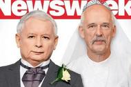 Newsweek 31/2014. Jarosław Kaczyński i Janusz Korwin-Mikke