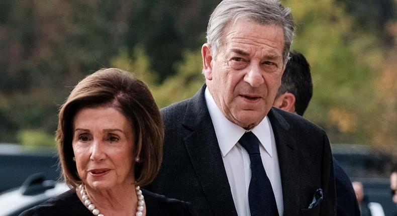 House Speaker Nancy Pelosi and her husband Paul Pelosi.Michael A. McCoy/Reuters