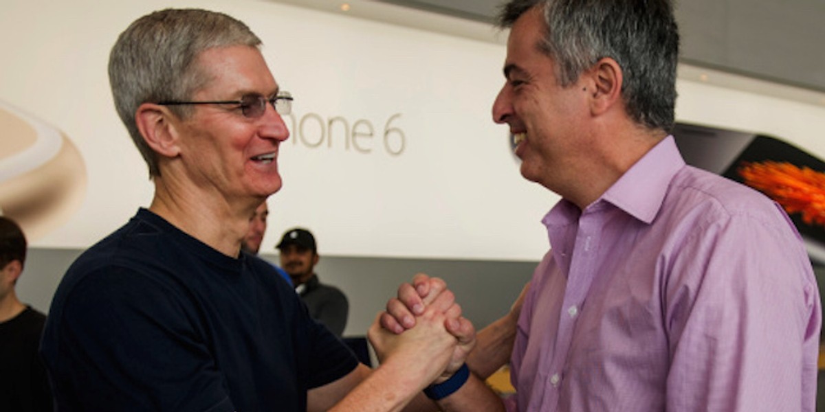 Tim Cook and Eddy Cue.