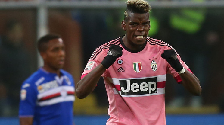 Úgy fest, Pogba nem csak a Juventus szurkolóival ismertette meg a mozdulatsort /Fotó:AFP