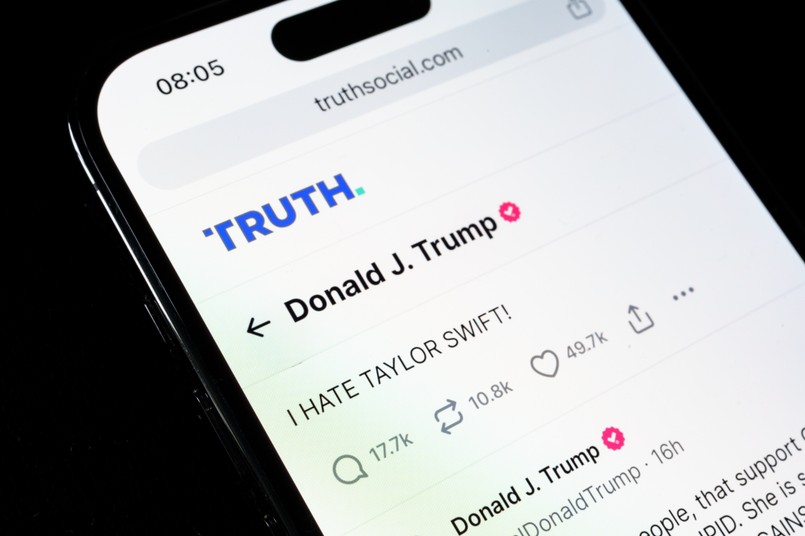 Wpis Donalda Trumpa na platformie Truth wymierzony w Taylor Swift