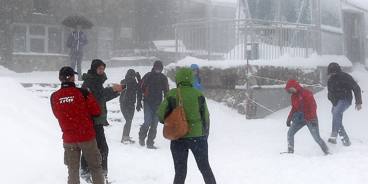 ZAKOPANE KASPROWY WIERCH OPADY śnieg