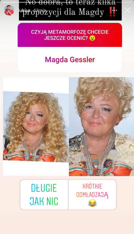 Magda Gessler w metamorfozie Łukasza Urbańskiego