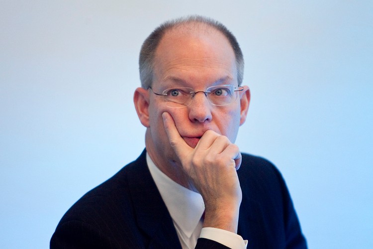 Ray Johnson, szef działu technologii w Lockheed Martin Corp., Davos, 26. stycznia 2011 r.