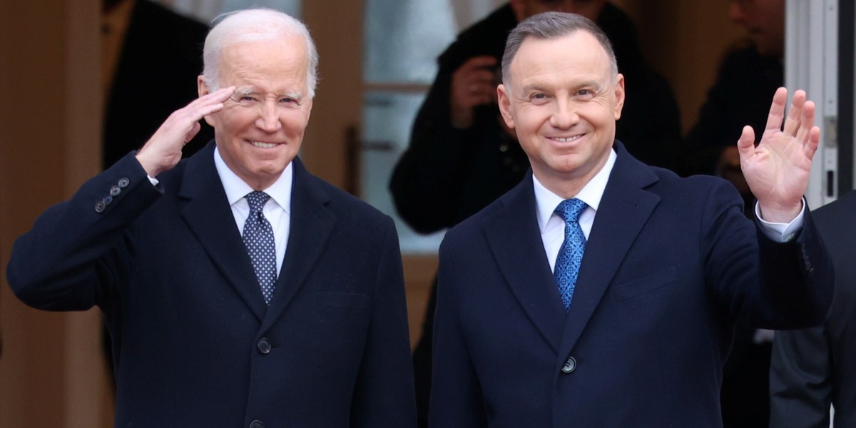 Joe Biden i Andrzej Duda