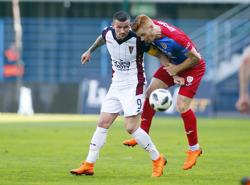 Pilka Nozna. Ekstraklasa. Piast Gliwice - Pogon Szczecin. 21.04.2018