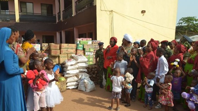 Image result for Nigerian Military donates relief materials