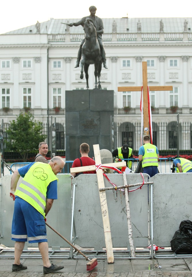 WARSZAWA PAŁAC PREZYDENCKI KRZYŻ