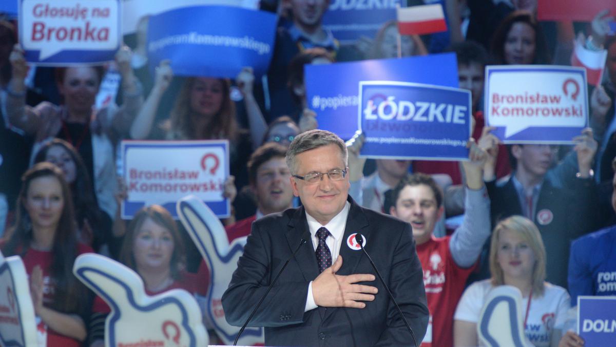 WARSZAWA WYBORY PREZYDENCKIE KAMPANIA KOMOROWSKI