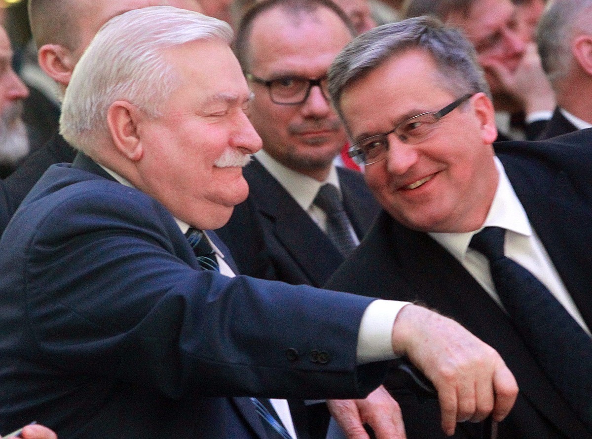 Lech Wałęsa i Bronisław Komorowski