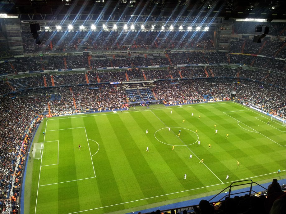 14. Stadion Santiago Bernabéu, Madryt, Hiszpania