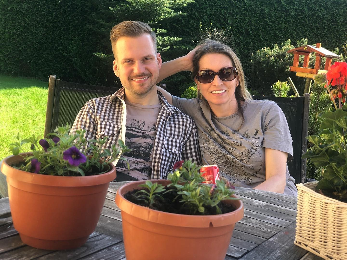 Spevák Martin Chodúr s partnerkou Ivonou. 