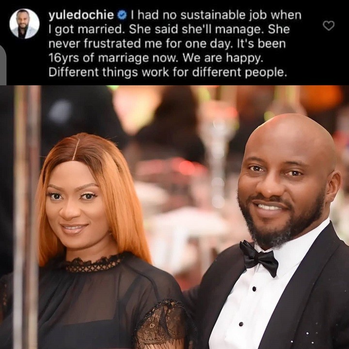 Yul Edochie celebrates wife