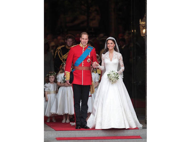 Książę William i Kate Middleton opuszczają Opactwo Westminsterskie