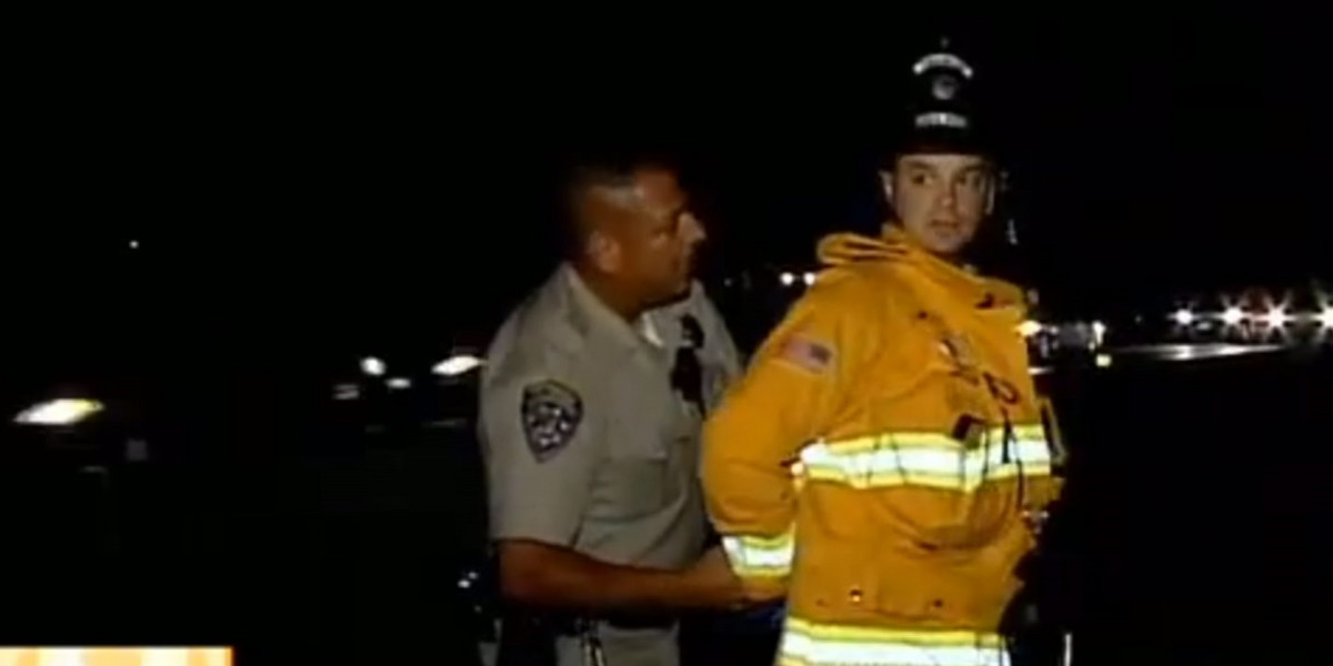 Aresztowany strażak