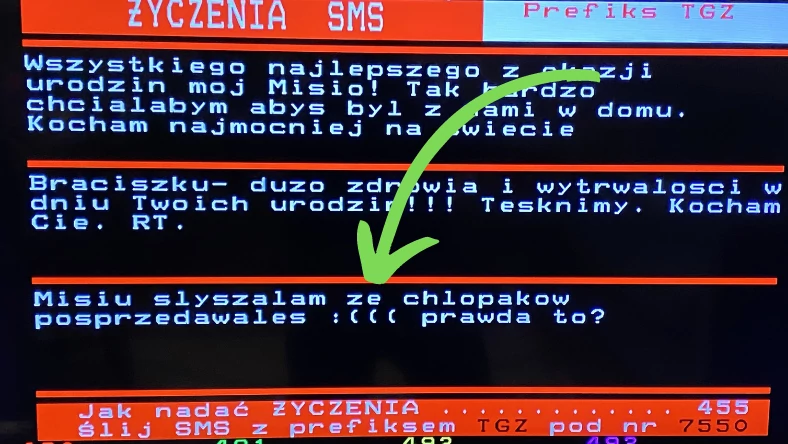 Poprzez telegazetę można czasem kontaktować się z osadzonymi