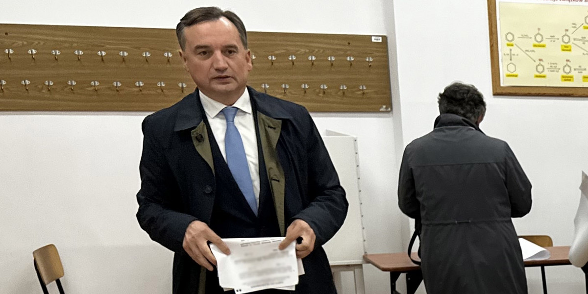 Zbigniew Ziobro głosował w Rzeszowie