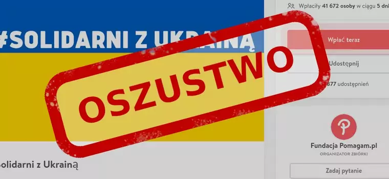 Uwaga na fałszywe zbiórki dla Ukraińców. Oszuści chcą was okraść