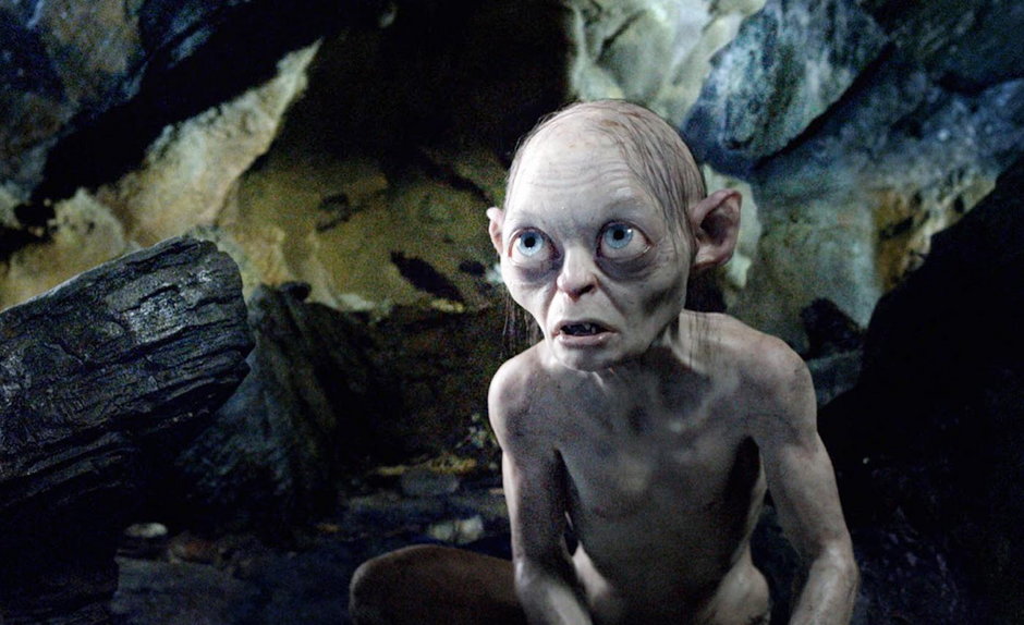 Andy Serkis jako Gollum w filmie "Hobbit: Niezwykła podróż"