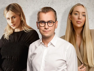 Od lewej: Yanina Trapachka, CEO 2increatives bureau, Przemysław Danowski, prtner zarządzający w Warsaw Equity Group oraz Klaudia Duszyńska, założycielka Hollywood Hair