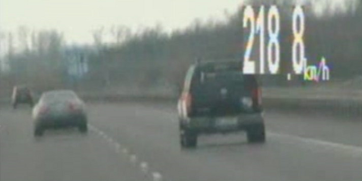 Pędził autostradą 200 km/h