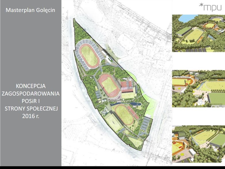 Masterplan dla ośrodka sportowego na Golęcinie w Poznaniu