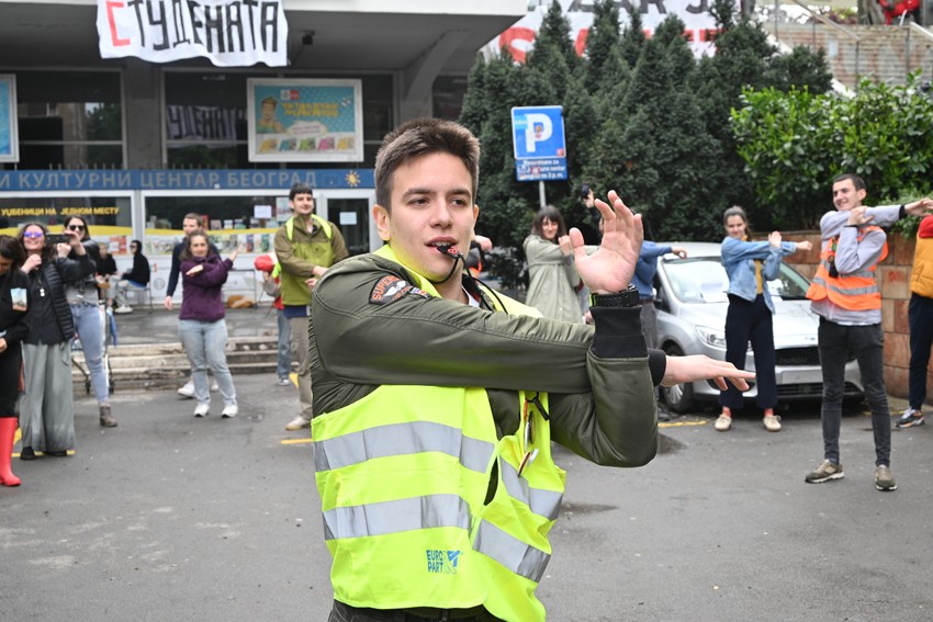 Blokada RTS Takovska studenti 18.04.2025.